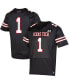 Фото #1 товара Men's Number 1 Black Texas Tech Red Raiders Throwback Special Game Jersey