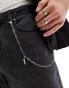 Фото #1 товара Faded Future long paper clip jeans chain in silver