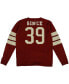 ფოტო #3 პროდუქტის Men's Red Graphic Varsity Sweater