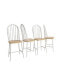 Arial Windsor Dining Side Chairs Natural (Set of 4)