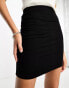 Фото #9 товара ASOS DESIGN Tall jersey pencil mini skirt in black
