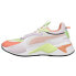 Фото #3 товара Puma RsX Mismatched Lace Up Womens White Sneakers Athletic Shoes 38583701