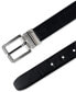 Men's Reversible Faux-Leather Harness-Buckle Belt