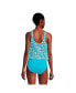 ფოტო #2 პროდუქტის Women's V-neck One Piece Fauxkini Swimsuit Faux Tankini Top