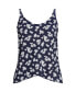 ფოტო #3 პროდუქტის Women's Chlorine Resistant Tulip Hem Tankini Swimsuit Top