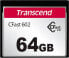 Transcend TS64GCFX602 - 64 GB - CFast 2.0 - 500 MB/s - 350 MB/s - Black