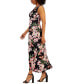 Фото #3 товара Petite Floral-Print Halter Maxi Dress