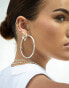 Фото #3 товара Seol + Gold x Sophie Floyd sterling silver heart hoop earrings