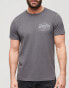 Фото #6 товара Superdry Vintage logo heritage chest t-shirt in granite grey marl