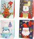 Фото #1 товара Подарочная упаковка Incood Торба декоративна різдвяна 26x32 см пінгвін олень ведмідь