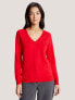 Фото #1 товара Solid V-Neck Sweater