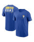 Фото #1 товара Men's Royal Los Angeles Rams Team Incline T-shirt