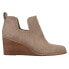 Фото #1 товара TOMS Kallie Wedge Round Toe Booties Womens Brown Casual Boots 10016174T