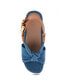 Фото #2 товара Women's Miki Open Toe Buckle Wedge Sandals