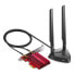 TP-LINK AXE5400 Wi-Fi 6E Bluetooth 5.2 PCIe Adapter - Internal - Wireless - PCI Express - WLAN / Bluetooth - 5400 Mbit/s - Black - Red