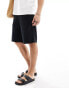 Jack & Jones baggy fit carpenter short in black