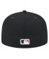 Фото #4 товара Men's Black Washington Nationals Checkered Undervisor 59FIFTY Fitted Hat