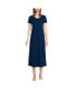 ფოტო #1 პროდუქტის Petite Cotton Short Sleeve Midcalf Nightgown