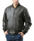 Фото #1 товара Men MA-1 Leather Flight Bomber Jacket