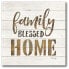 Фото #1 товара Family Blessed Home Gallery-Wrapped Canvas Wall Art - 16" x 16"