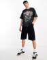 Фото #2 товара Good For Nothing oversized t-shirt in black acid wash with vintage eagle print