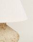 Medium table lamp with earthenware base