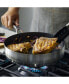 Фото #5 товара 3-Ply Base Stainless Steel Nonstick Induction Stovetop Grill Pan, 10.25", Brushed Stainless Steel