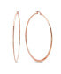 18K Rose Gold Plated Stainless Steel Hoop Earrings