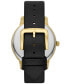 ფოტო #3 პროდუქტის Women's Quartz Grand Metro Black Leather Watch 38mm