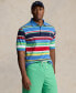 Фото #1 товара Men's Big & Tall Striped Short-Sleeve Polo Shirt