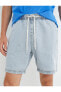 Фото #5 товара Шорты джинсовые с поясом и карманами Koton Pamuklu