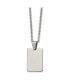 Фото #1 товара Chisel polished Rectangle Dog Tag on a 18 inch Cable Chain Necklace