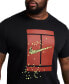 ფოტო #5 პროდუქტის Men's Relaxed Fit Short Sleeve Graphic Tennis T-Shirt