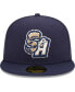 Фото #3 товара Men's Navy San Antonio Missions Authentic Collection Team Home 59FIFTY Fitted Hat