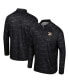 Фото #1 товара Men's Black Army Black Knights Carson Raglan Quarter-Zip Jacket