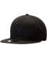 Фото #1 товара Men's Black Colorado Rockies Black on Black 9FIFTY Team Snapback Adjustable Hat