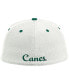 ფოტო #3 პროდუქტის Men's Cream, Green Miami Hurricanes On-Field Baseball Fitted Hat