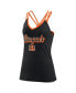 Women's Black Cincinnati Bengals Go For It Strappy Crossback Tank Top