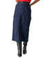 ფოტო #2 პროდუქტის Women's Essential Denim Midi Cargo Skirt