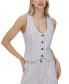 Women's Linen Striped Vest