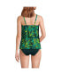 Women's Chlorine Resistant Tiered Tankini Swimsuit Top