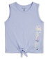 ფოტო #1 პროდუქტის Big Girls Logo Tie Front Tank Comfort T-shirt