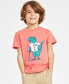 ფოტო #1 პროდუქტის Little Boys Varsity Dino Graphic T-Shirt, Created for Macy's