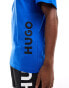 Hugo relaxed t-shirt in grey blue BLAU, S - фото #2