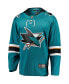 ფოტო #3 პროდუქტის Men's Teal San Jose Sharks Breakaway Home Jersey