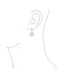 ფოტო #4 პროდუქტის Frozen Winter Holiday Party White Stardust Lever Back Drop Dangle Snowflake Earrings For Women Sterling Silver