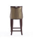 Emperor 19" L Beech Wood Faux Leather Upholstered Barstool