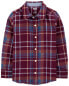 Kid Plaid Cotton Long-Sleeve Button-Down Shirt - Plaid 5