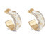 Фото #1 товара Modern gold-plated hoop earrings 4G Loop JUBE02278JWYGWHT/U