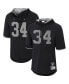 Men's Bo Jackson Black Los Angeles Raiders Retired Player Mesh Name and Number Hoodie T-shirt Черный, S - фото #2